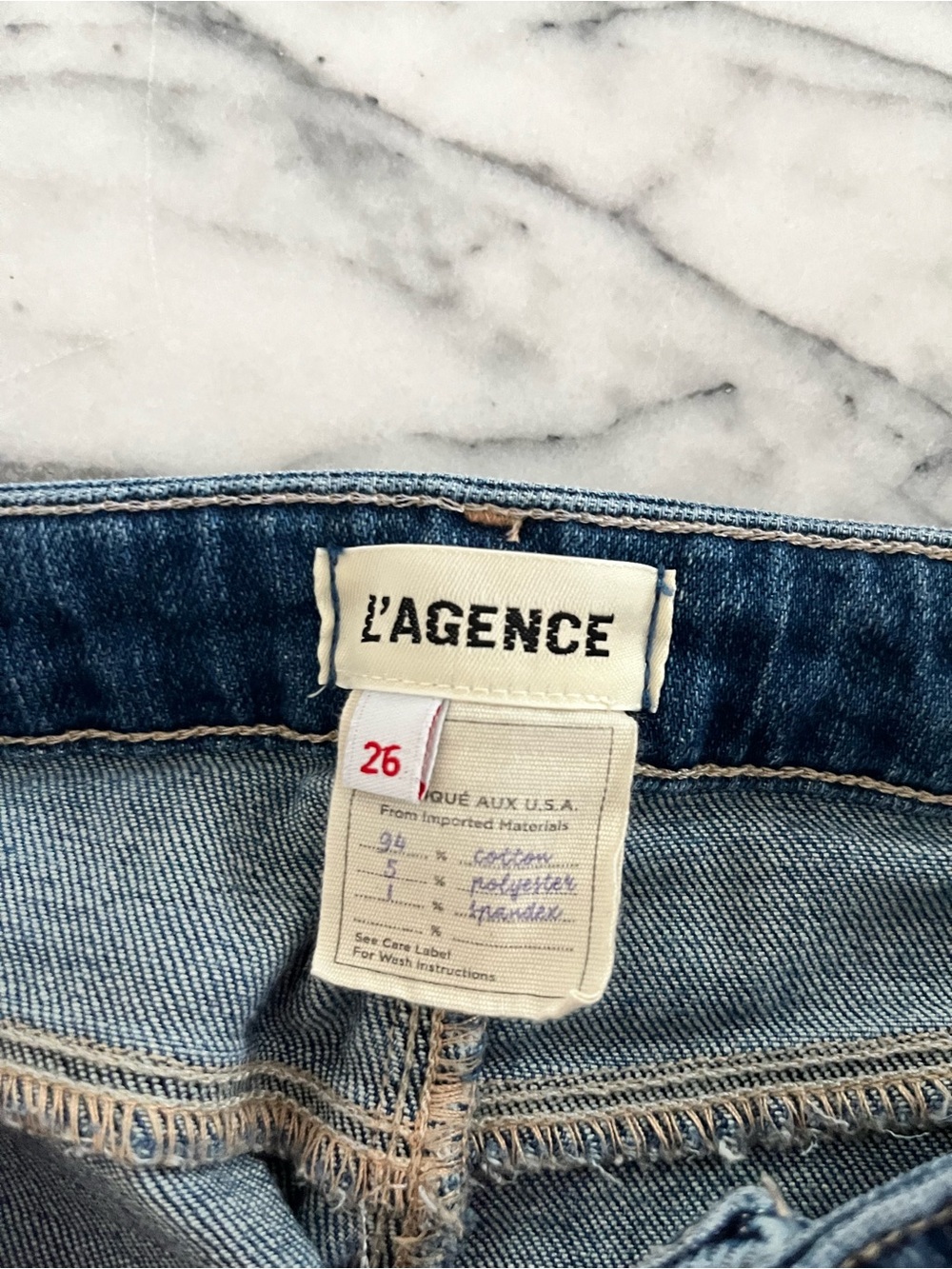 L’AGENCE Women’s Madden High Rise Wide Leg Jean in Durango Wash size 26 - Picture 7 of 8